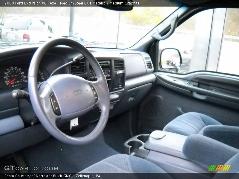 Medium Steel Blue Metallic / Medium Graphite 2000 Ford Excursion XLT 4x4