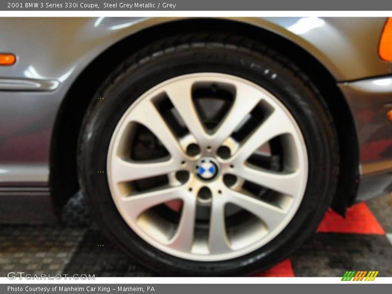 Steel Grey Metallic / Grey 2001 BMW 3 Series 330i Coupe