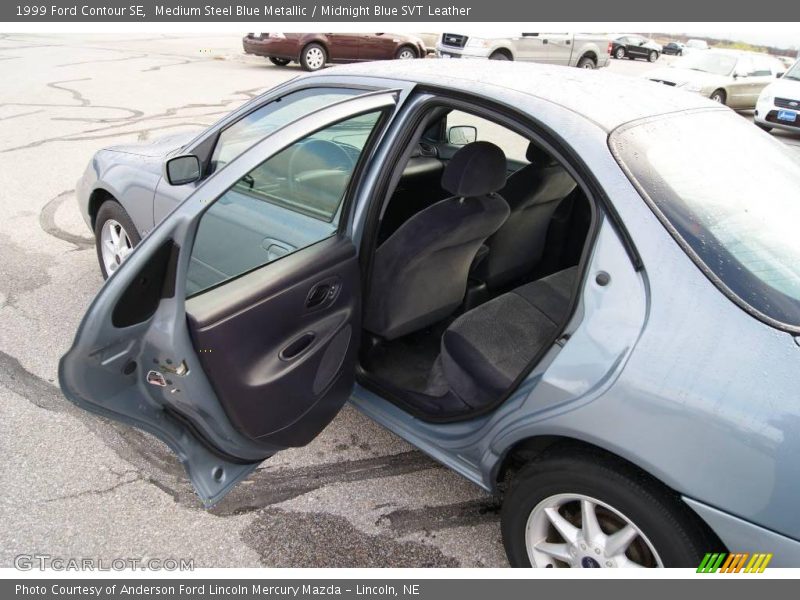 Medium Steel Blue Metallic / Midnight Blue SVT Leather 1999 Ford Contour SE