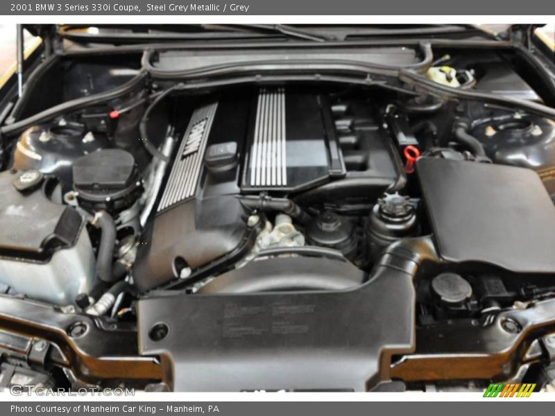 Steel Grey Metallic / Grey 2001 BMW 3 Series 330i Coupe