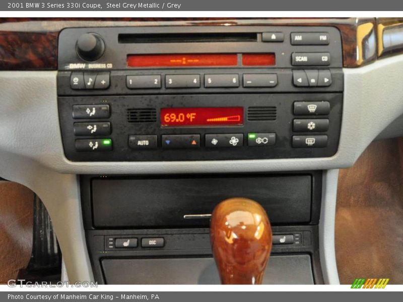 Steel Grey Metallic / Grey 2001 BMW 3 Series 330i Coupe