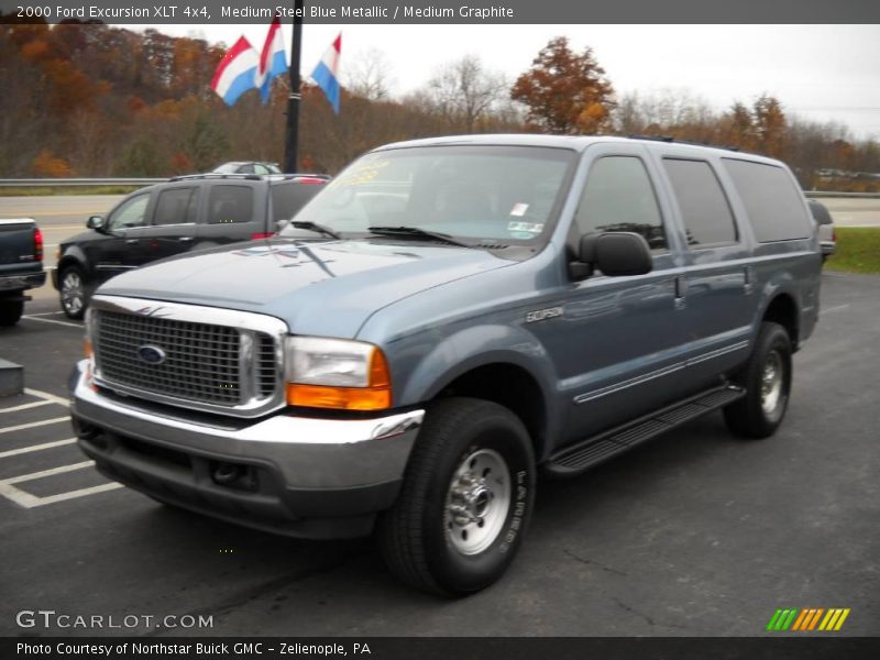 Medium Steel Blue Metallic / Medium Graphite 2000 Ford Excursion XLT 4x4