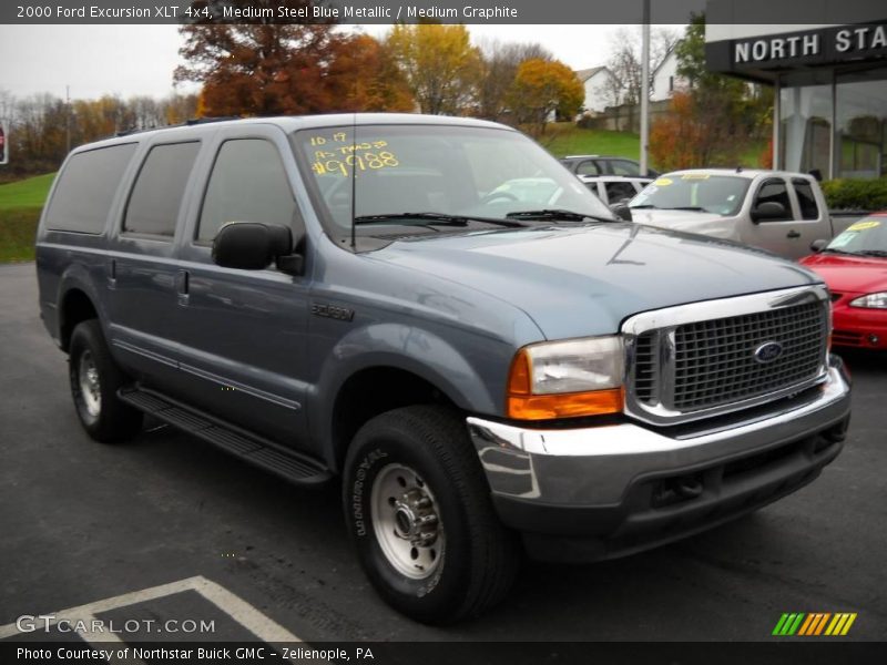 Medium Steel Blue Metallic / Medium Graphite 2000 Ford Excursion XLT 4x4