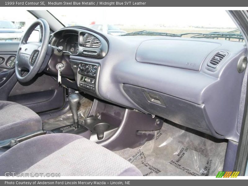 Medium Steel Blue Metallic / Midnight Blue SVT Leather 1999 Ford Contour SE