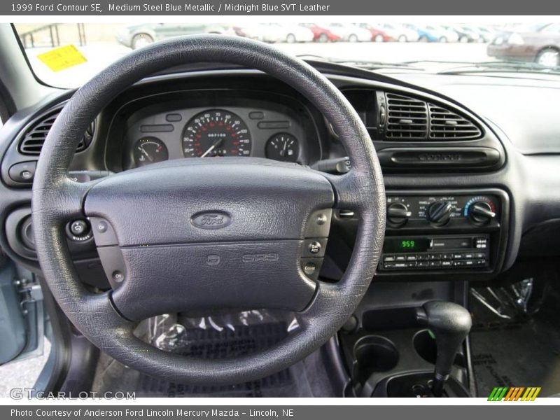 Medium Steel Blue Metallic / Midnight Blue SVT Leather 1999 Ford Contour SE
