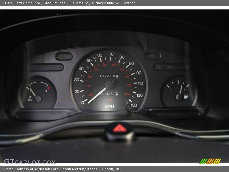 Medium Steel Blue Metallic / Midnight Blue SVT Leather 1999 Ford Contour SE