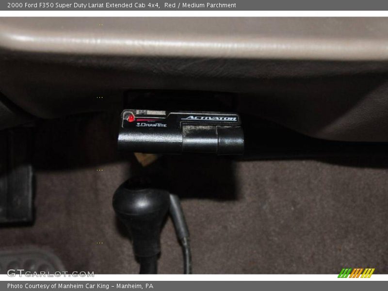Red / Medium Parchment 2000 Ford F350 Super Duty Lariat Extended Cab 4x4