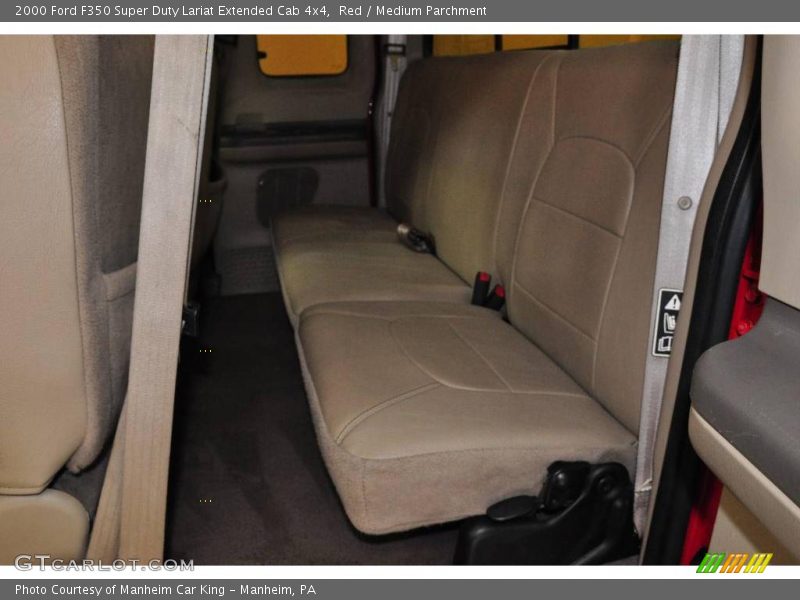 Red / Medium Parchment 2000 Ford F350 Super Duty Lariat Extended Cab 4x4