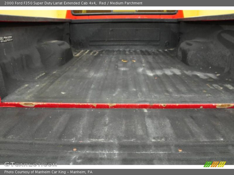 Red / Medium Parchment 2000 Ford F350 Super Duty Lariat Extended Cab 4x4