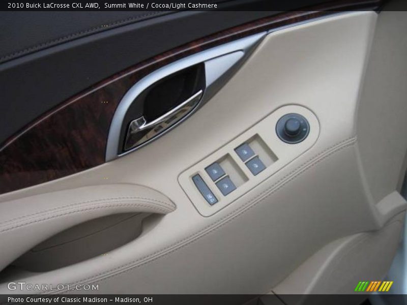 Summit White / Cocoa/Light Cashmere 2010 Buick LaCrosse CXL AWD