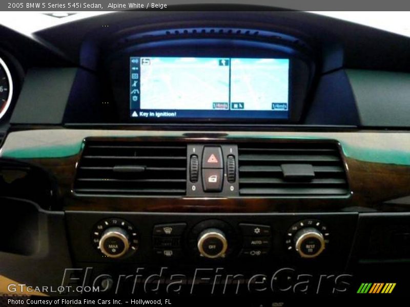 Alpine White / Beige 2005 BMW 5 Series 545i Sedan