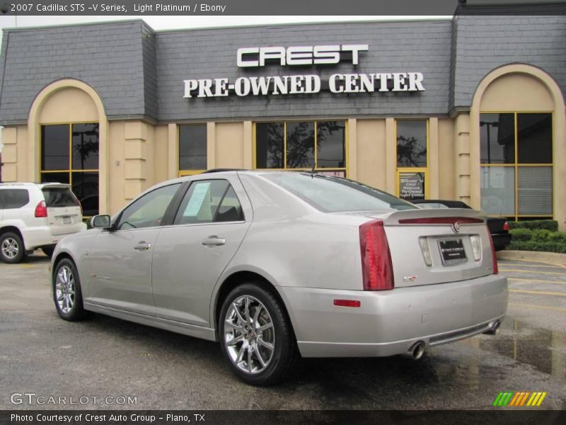 Light Platinum / Ebony 2007 Cadillac STS -V Series