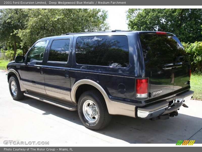 Deep Wedgewood Blue Metallic / Medium Parchment 2001 Ford Excursion Limited