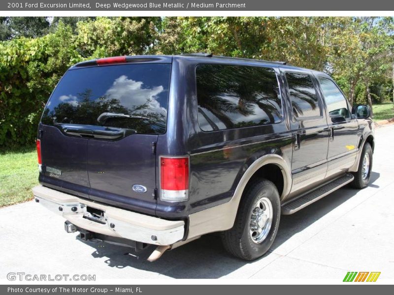 Deep Wedgewood Blue Metallic / Medium Parchment 2001 Ford Excursion Limited