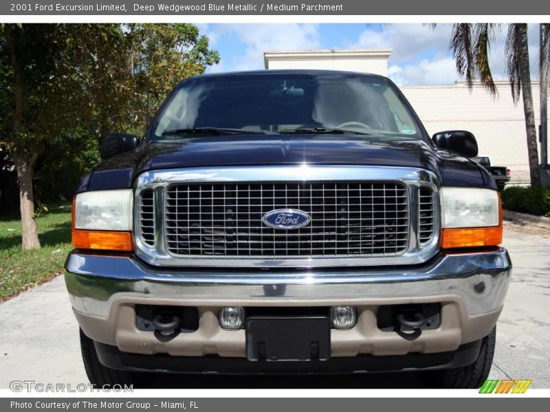 Deep Wedgewood Blue Metallic / Medium Parchment 2001 Ford Excursion Limited