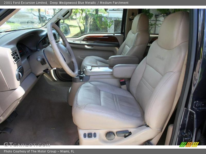 Deep Wedgewood Blue Metallic / Medium Parchment 2001 Ford Excursion Limited