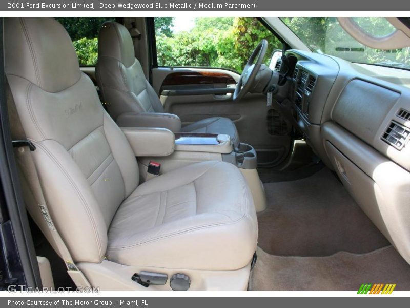 Deep Wedgewood Blue Metallic / Medium Parchment 2001 Ford Excursion Limited