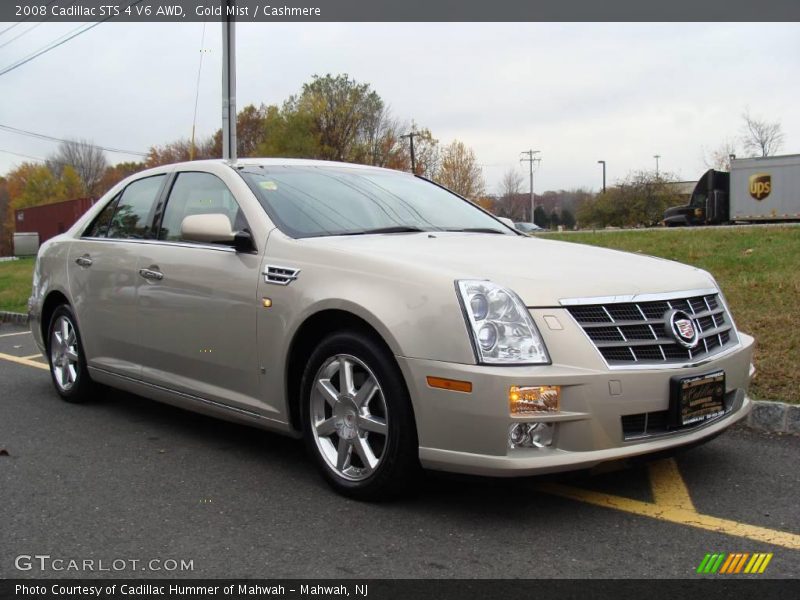 Gold Mist / Cashmere 2008 Cadillac STS 4 V6 AWD