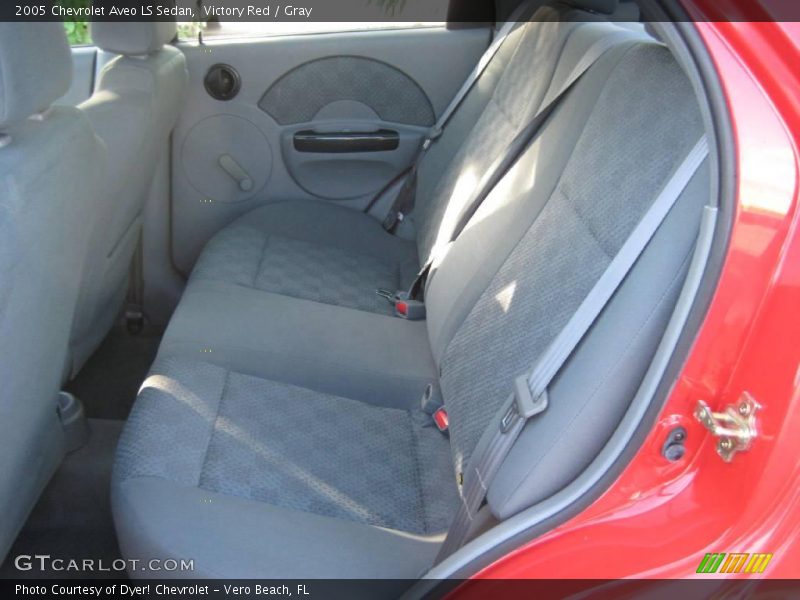 Victory Red / Gray 2005 Chevrolet Aveo LS Sedan