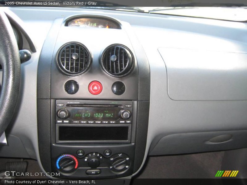 Victory Red / Gray 2005 Chevrolet Aveo LS Sedan