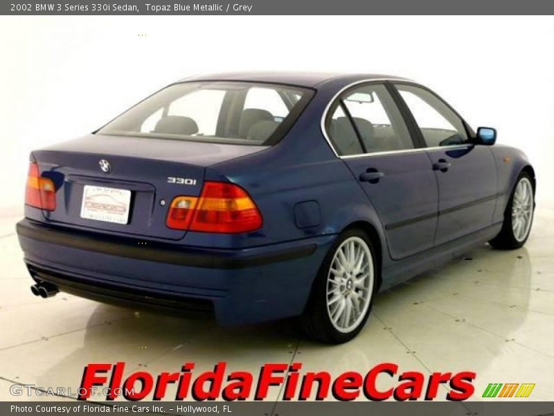 Topaz Blue Metallic / Grey 2002 BMW 3 Series 330i Sedan