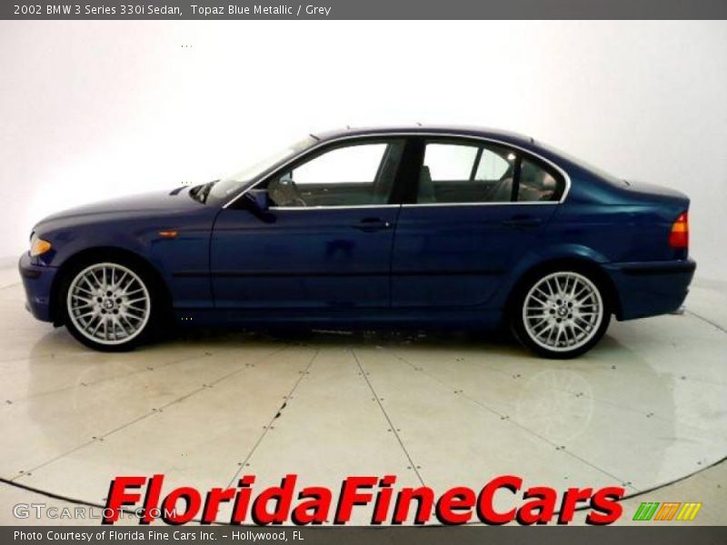 Topaz Blue Metallic / Grey 2002 BMW 3 Series 330i Sedan