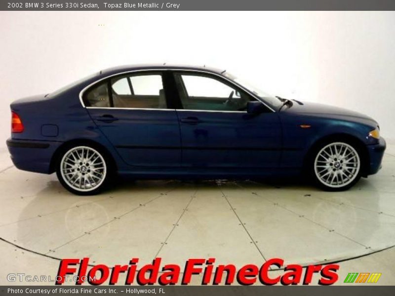 Topaz Blue Metallic / Grey 2002 BMW 3 Series 330i Sedan