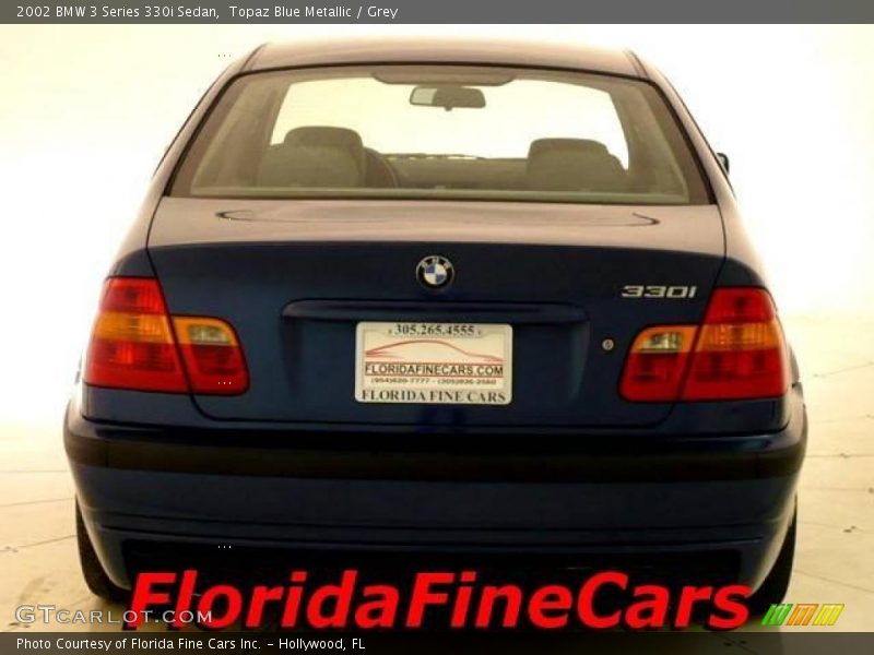 Topaz Blue Metallic / Grey 2002 BMW 3 Series 330i Sedan