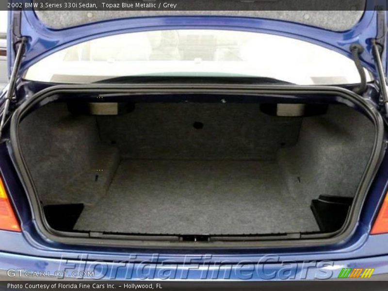 Topaz Blue Metallic / Grey 2002 BMW 3 Series 330i Sedan