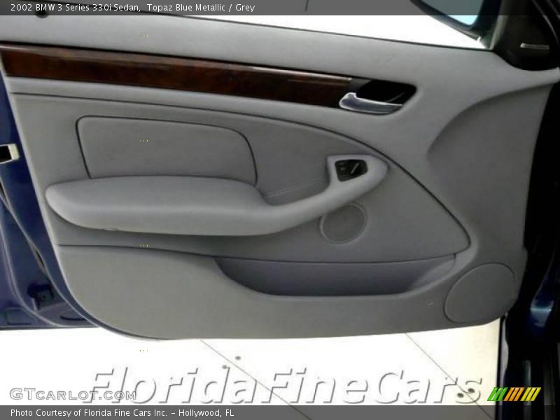 Topaz Blue Metallic / Grey 2002 BMW 3 Series 330i Sedan