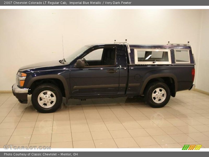Imperial Blue Metallic / Very Dark Pewter 2007 Chevrolet Colorado LT Regular Cab
