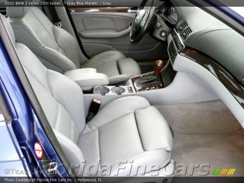Topaz Blue Metallic / Grey 2002 BMW 3 Series 330i Sedan