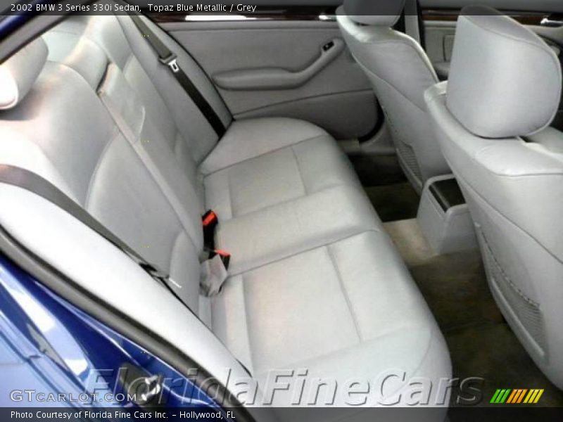 Topaz Blue Metallic / Grey 2002 BMW 3 Series 330i Sedan