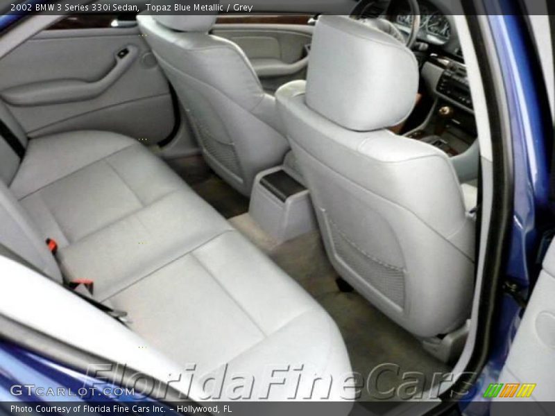Topaz Blue Metallic / Grey 2002 BMW 3 Series 330i Sedan