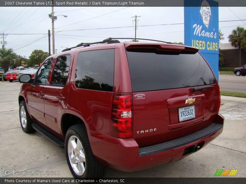 Sport Red Metallic / Dark Titanium/Light Titanium 2007 Chevrolet Tahoe LTZ