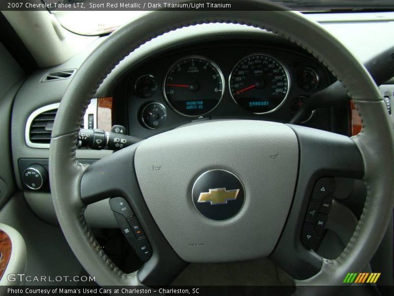 Sport Red Metallic / Dark Titanium/Light Titanium 2007 Chevrolet Tahoe LTZ