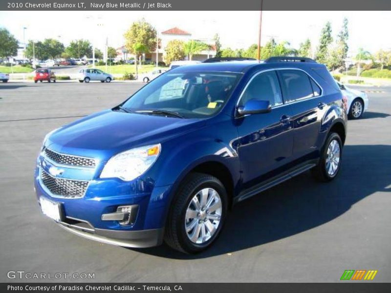 Navy Blue Metallic / Jet Black 2010 Chevrolet Equinox LT