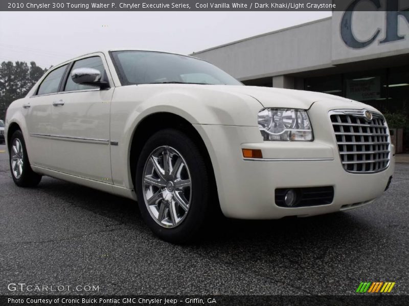Cool Vanilla White / Dark Khaki/Light Graystone 2010 Chrysler 300 Touring Walter P. Chryler Executive Series