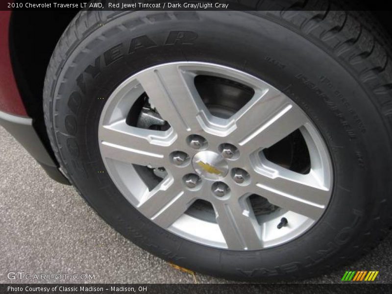 Red Jewel Tintcoat / Dark Gray/Light Gray 2010 Chevrolet Traverse LT AWD