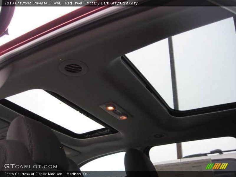 Red Jewel Tintcoat / Dark Gray/Light Gray 2010 Chevrolet Traverse LT AWD
