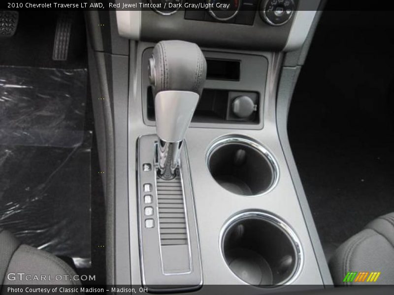 Red Jewel Tintcoat / Dark Gray/Light Gray 2010 Chevrolet Traverse LT AWD
