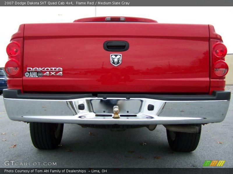Flame Red / Medium Slate Gray 2007 Dodge Dakota SXT Quad Cab 4x4