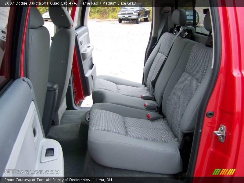 Flame Red / Medium Slate Gray 2007 Dodge Dakota SXT Quad Cab 4x4