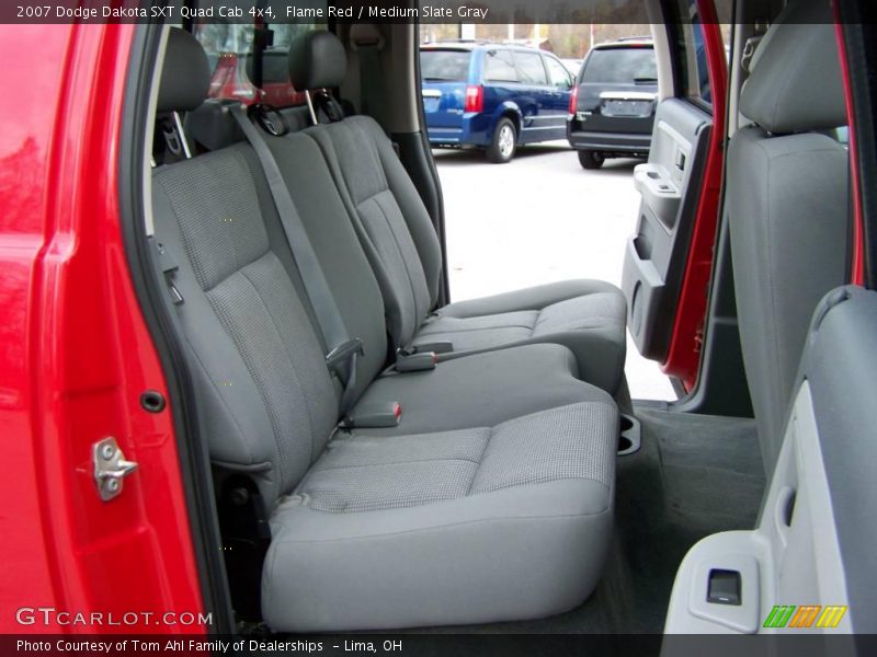 Flame Red / Medium Slate Gray 2007 Dodge Dakota SXT Quad Cab 4x4