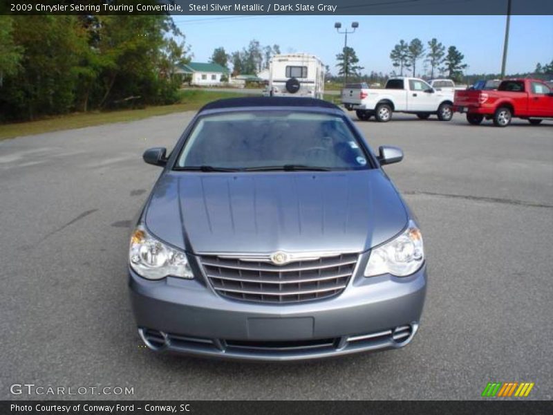 Steel Silver Metallic / Dark Slate Gray 2009 Chrysler Sebring Touring Convertible