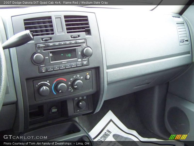 Flame Red / Medium Slate Gray 2007 Dodge Dakota SXT Quad Cab 4x4