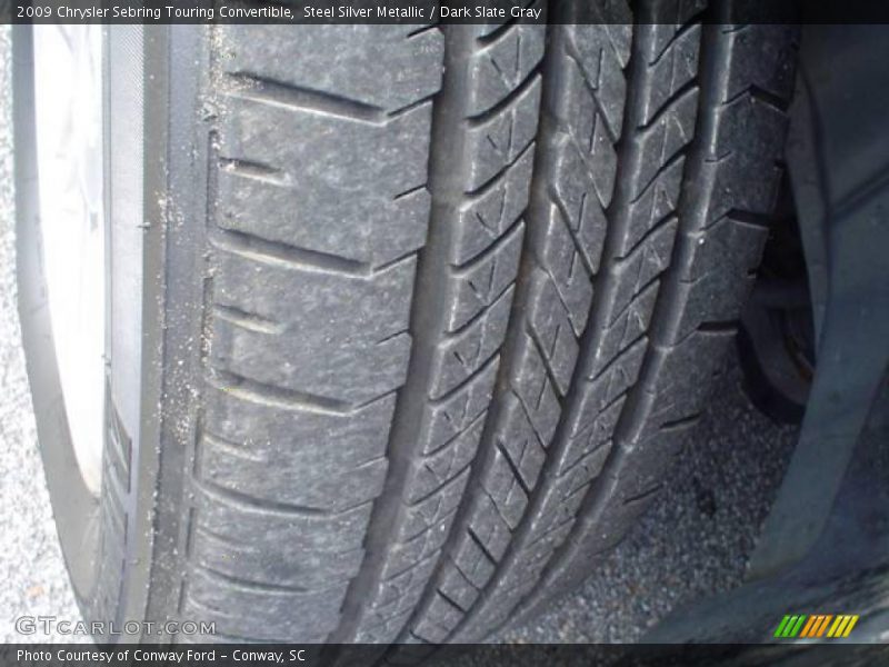 Steel Silver Metallic / Dark Slate Gray 2009 Chrysler Sebring Touring Convertible