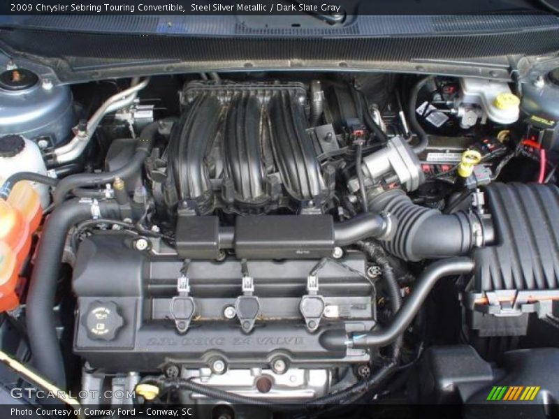 Steel Silver Metallic / Dark Slate Gray 2009 Chrysler Sebring Touring Convertible