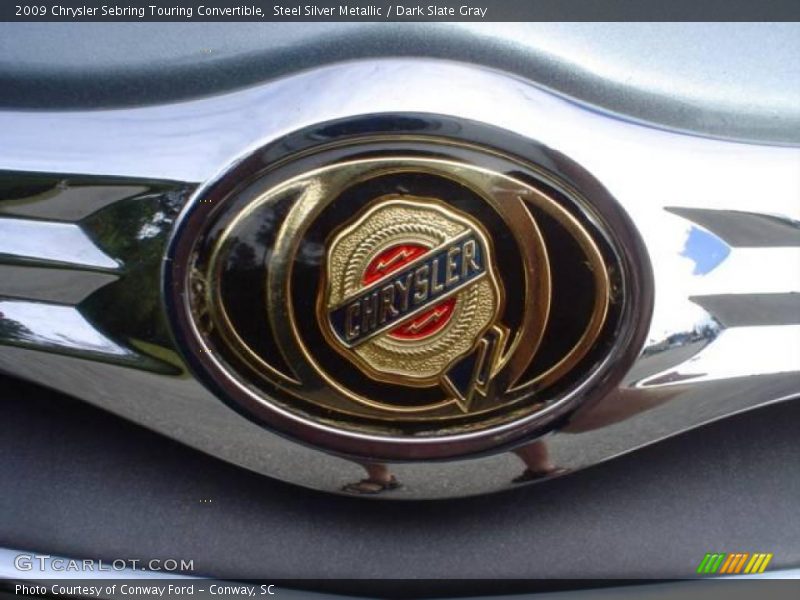 Steel Silver Metallic / Dark Slate Gray 2009 Chrysler Sebring Touring Convertible