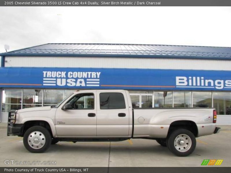 Silver Birch Metallic / Dark Charcoal 2005 Chevrolet Silverado 3500 LS Crew Cab 4x4 Dually